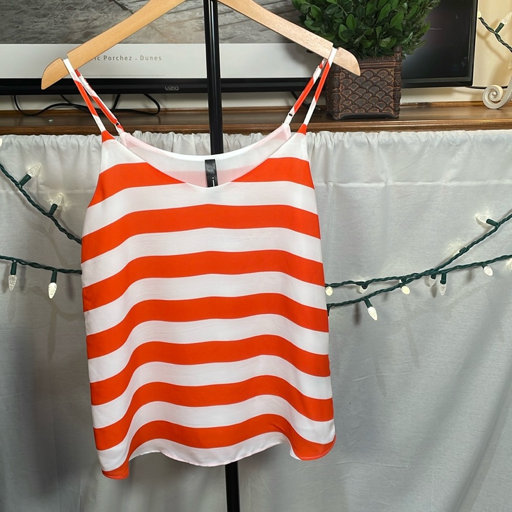 Jess Brand-Gorgeous orange and white tank Sz XS